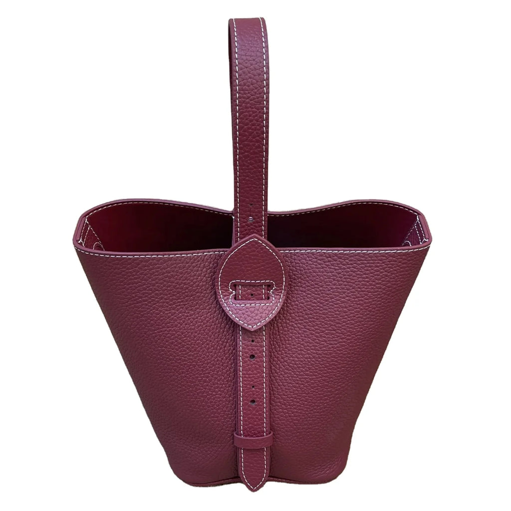 2026 New Genuine Leather Bucket Bags for Women Casual Fashion High Quality Suede Cowhide Women's Handbags Shoulder Bags