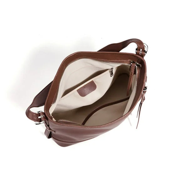 2026 New Genuine Leather Ladies Shoulder Bags Crossbody Bags Casual Fashion High Quality Cowhide Large Capacity Women's Bag