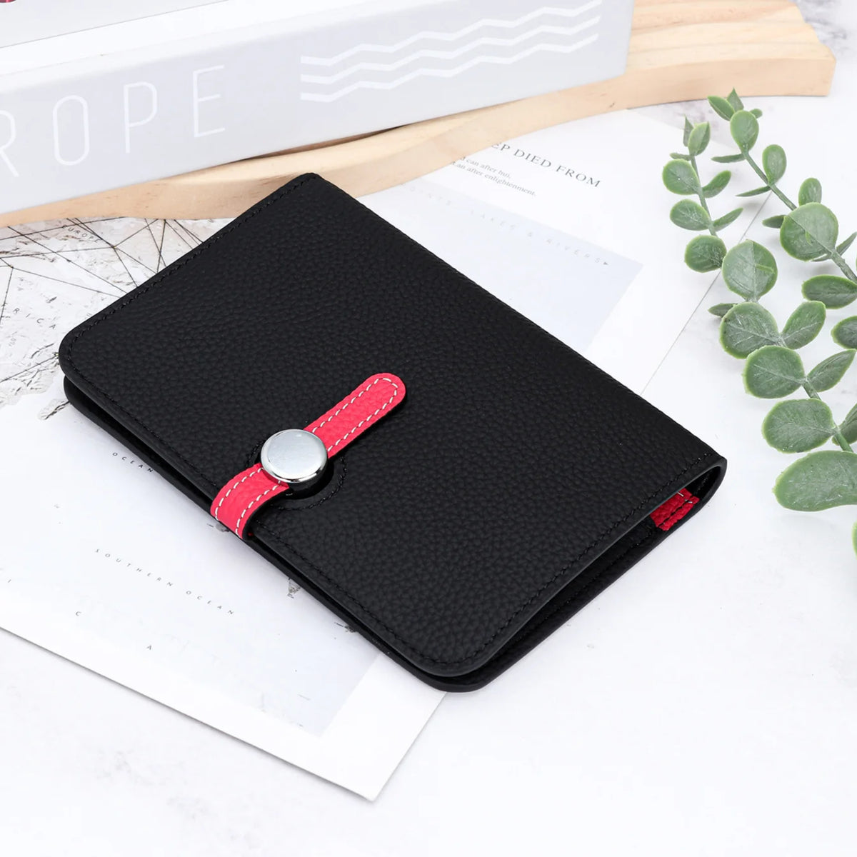 2026 New Genuine Leather Wallet Card Bags OEM ODM TC Cowhide Purse Card Case Passport Wallet Multiple Colors Are Available