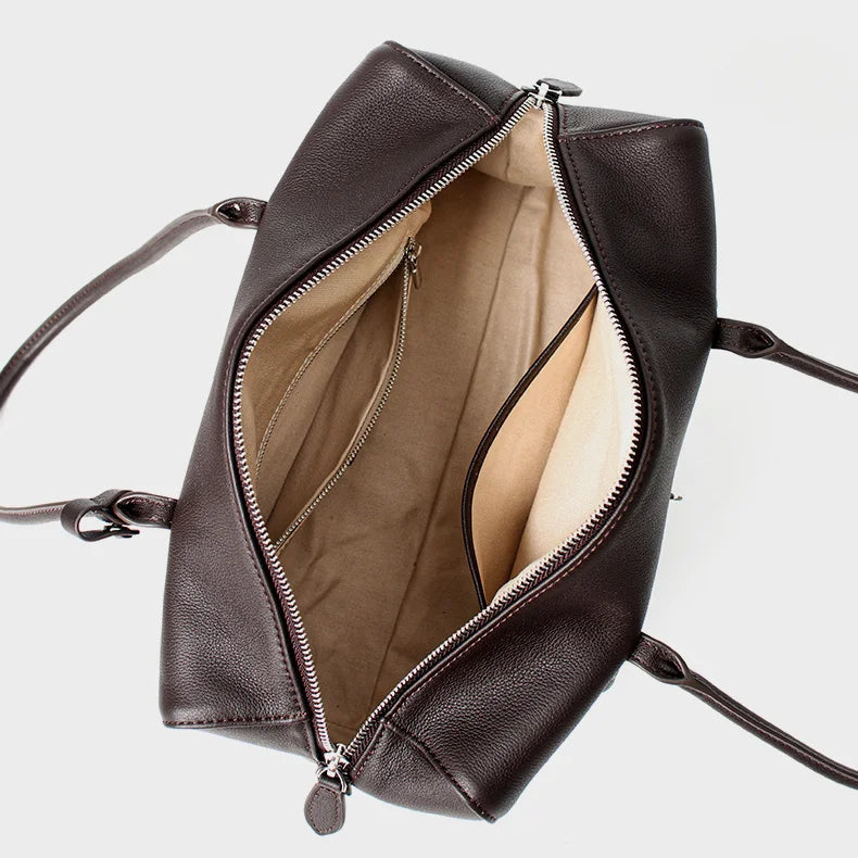 2026 New Genuine Leather Women's Bags Casual Fashion Ladys Bags High Quality Cowhide Ladies Shoulder Bags Underarm Bags