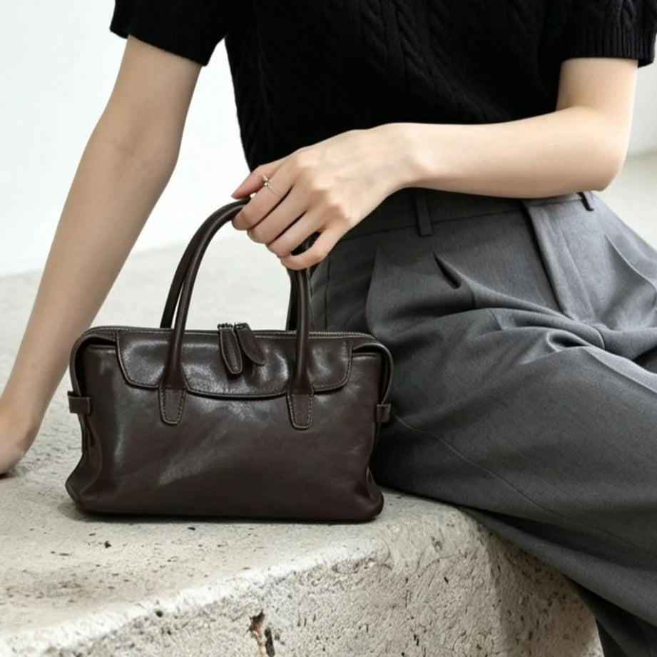 2026 New Genuine Leather Women's Bags Luxury Ladys handbags Crossbody Bags Vintage Style Cowhide handbags for Women