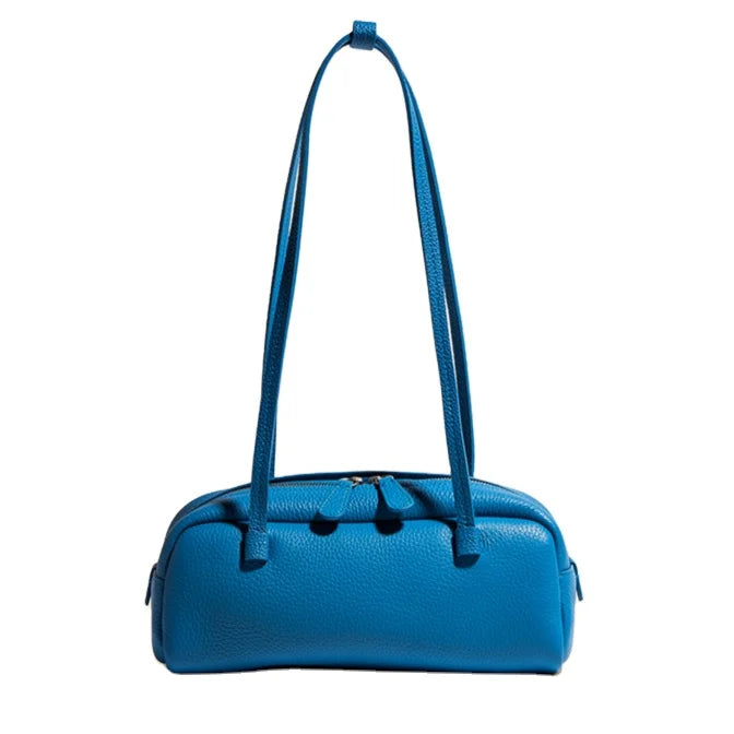 2026 New Genuine Leather Women's Bags High Quality Lychee Grain Cowhide Ladies Shoulder Bags Underarm Bags