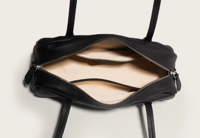 2026 New Genuine Leather Women's Bags High Quality Lychee Grain Cowhide Ladies Shoulder Bags Underarm Bags