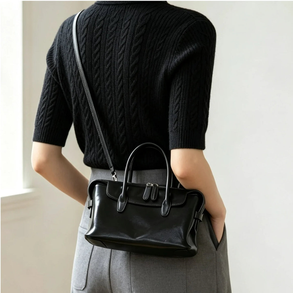 2026 New Genuine Leather Women's Bags Luxury Ladys handbags Crossbody Bags Vintage Style Cowhide handbags for Women