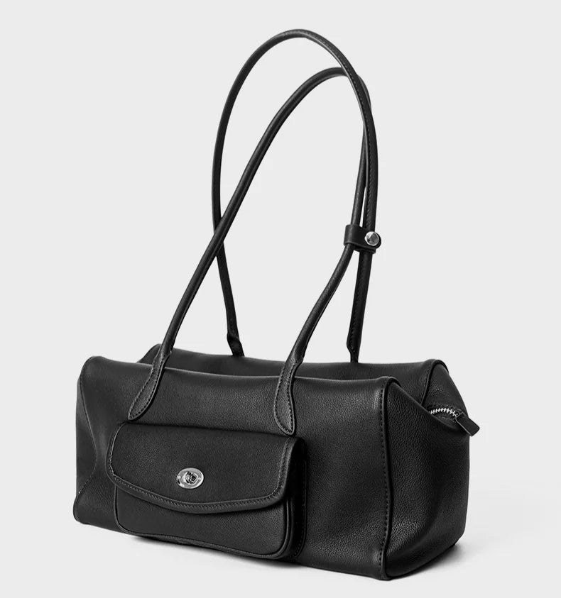 2026 New Genuine Leather Women's Bags Casual Fashion Ladys Bags High Quality Cowhide Ladies Shoulder Bags Underarm Bags