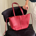 2026 New Genuine Leather Women's Bags Casual Fashion High Quality Cowhide Ladies Shoulder Bags Tote Bags