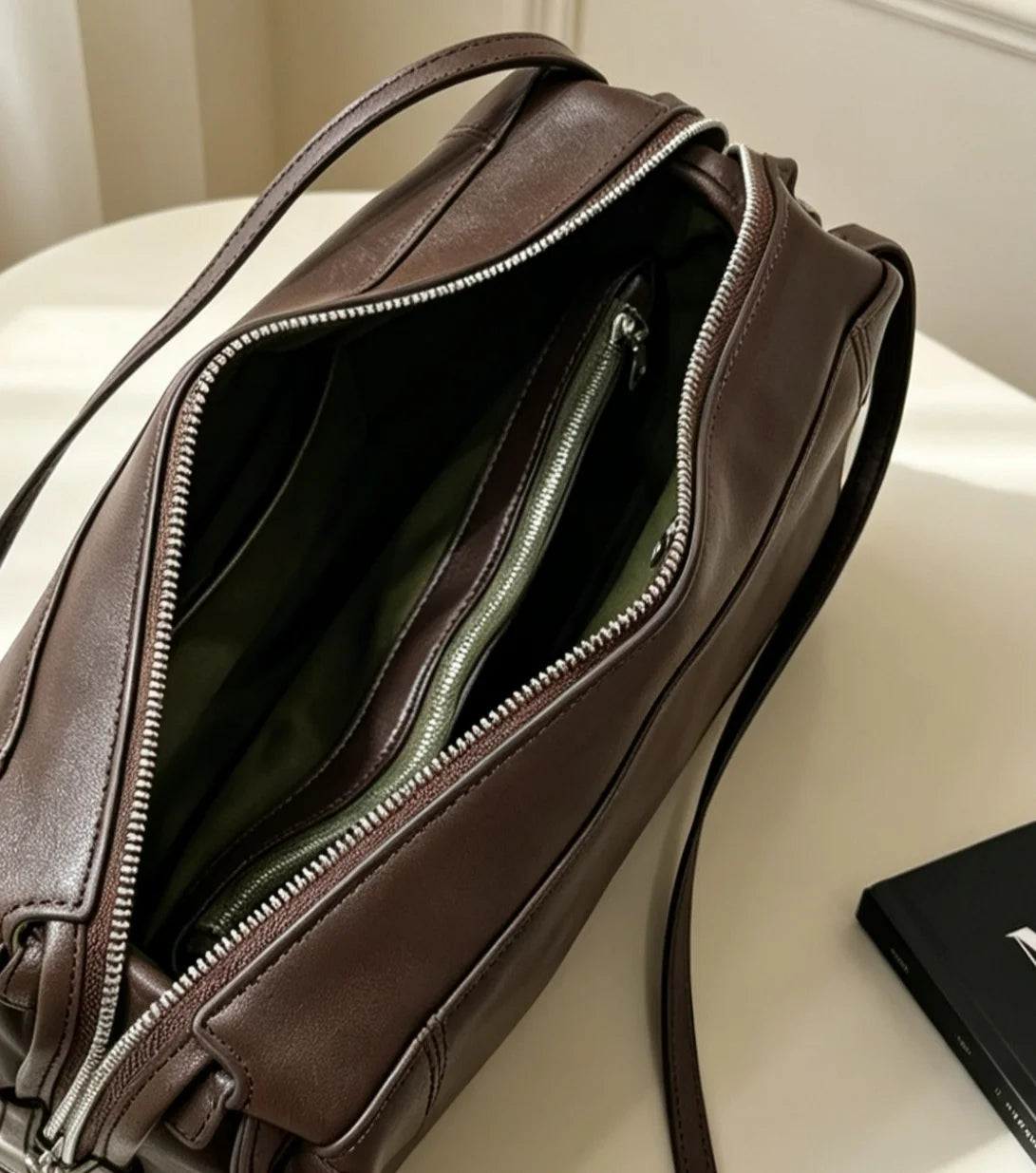 2026 New Genuine Leather Women's Bags Casual Fashion Cowhide Ladies Shoulder Bags Underarm Bags Popular Ladys Bags