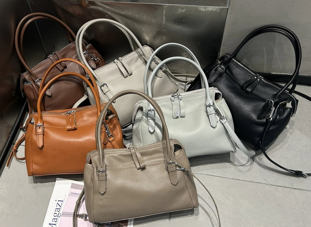 2026 New Genuine Leather Women's Handbags European Style Ladys Bag Soft Cowhide Ladies Shoulder Bags Crossbody Bags