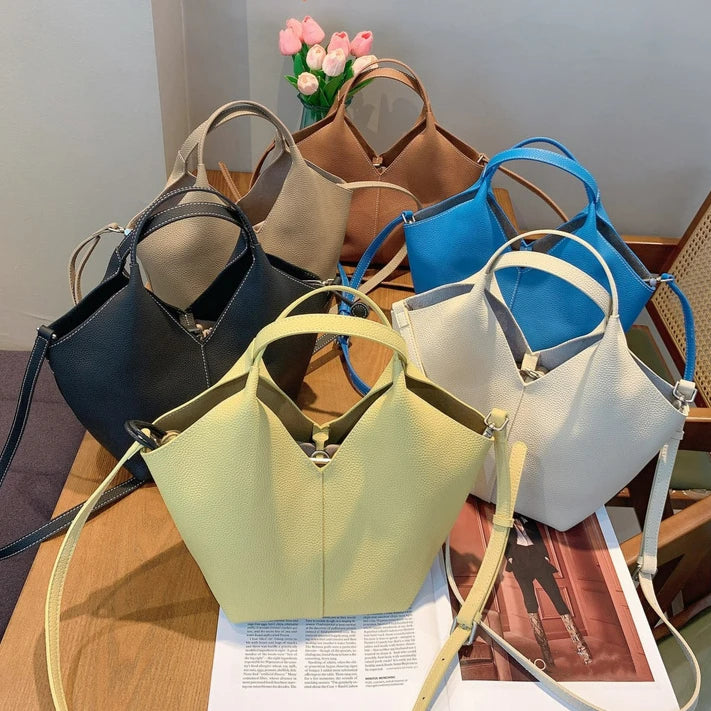 2026 New Genuine Leather Women's Handbags Wholesale or Custom High Quality Cowhide Ladies Bags Popular Ladys Bags