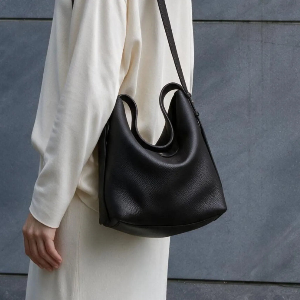 2026 New Genuine Leather Women's Handbags Casual Hobo Bags Fashion Cowhide Ladies Shoulder Bags Crossbody Bags