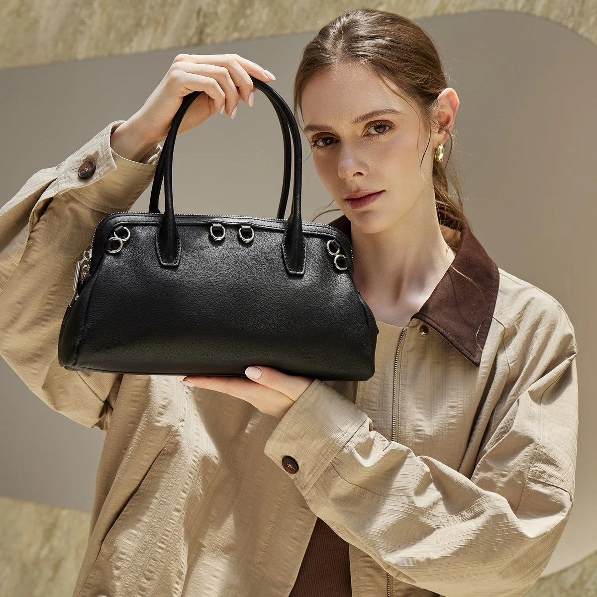 2026 New Genuine Leather Women's Handbags Crossbody Shoulder Bag Retro Style Cowhide Ladies Bags OEM ODM