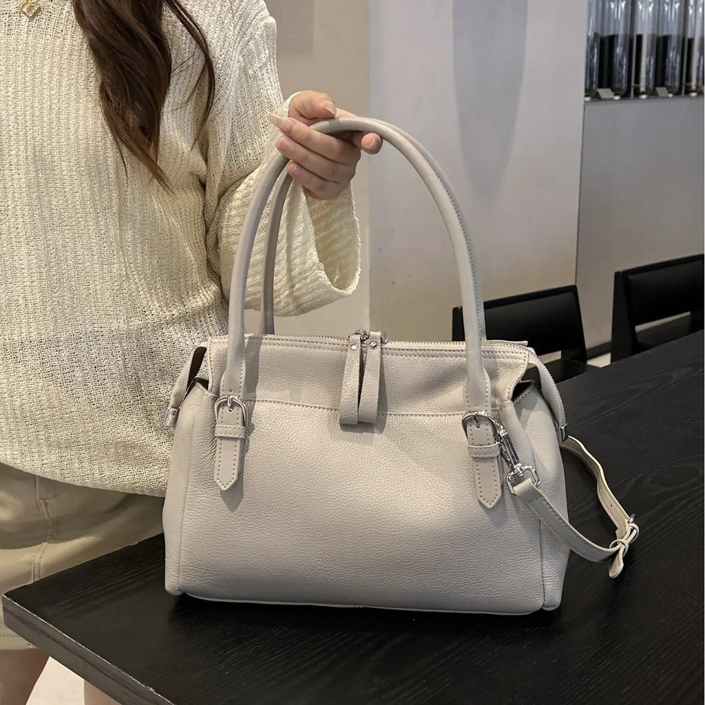 2026 New Genuine Leather Women's Handbags European Style Ladys Bag Soft Cowhide Ladies Shoulder Bags Crossbody Bags