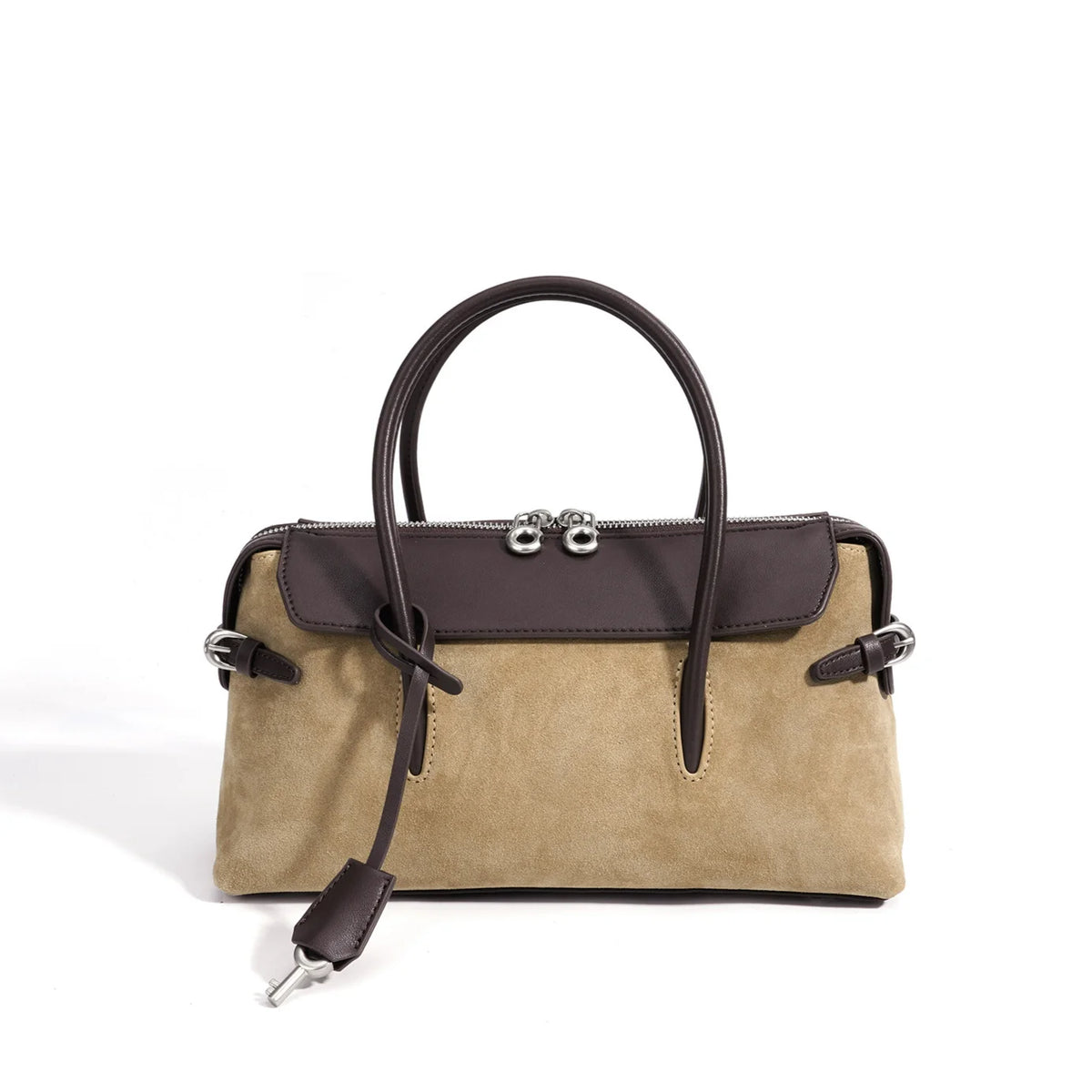 2026 New Genuine Leather Women's Handbags Crossbody Bags Retro Nubuck Cowhide Ladies Bags Suede Bags OEM ODM