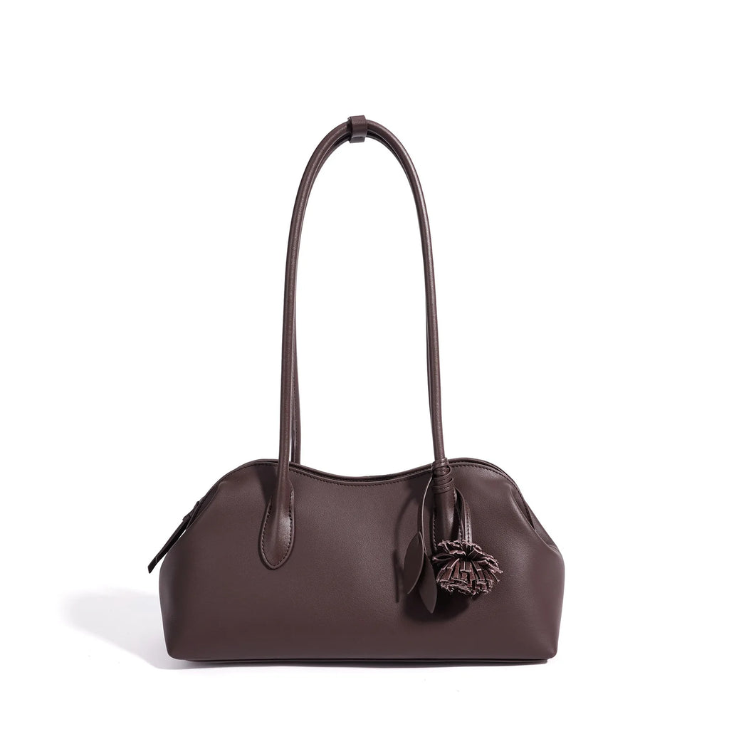 2026 New Genuine Leather Women's Shoulder Bag Underarm Bag Retro Style Ladys Bag High Quality Cowhide Handbags for Women