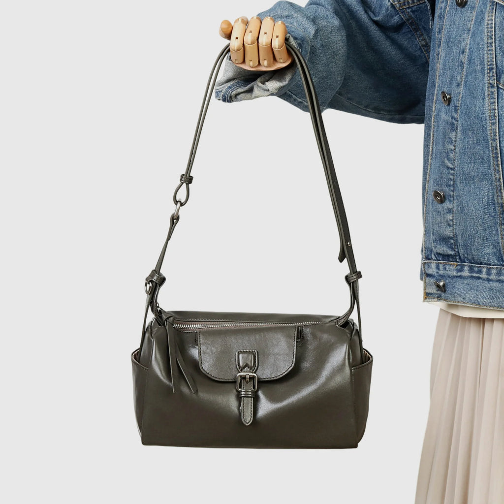 2026 New Genuine Leather Women's Shoulder Bags Underarm Bags High Quality Ladys Bags Vegetable Tanned Cowhide Crossbody Bags
