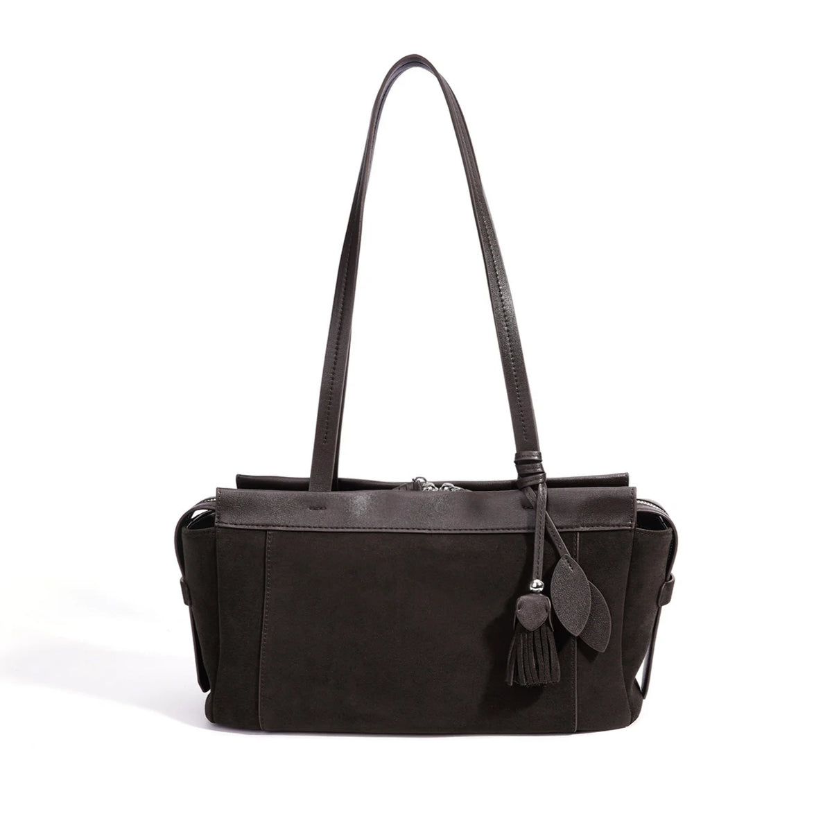 2026 New Genuine Leather Women's Shoulder Bags Underarm Bags Retro Style Nubuck Cowhide Ladies Bags Suede Leather Bags