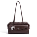 2026 New Genuine Leather Women's Shoulder Bags Boston Bags Design Simple Fashion Cowhide High Quality Ladies Bags