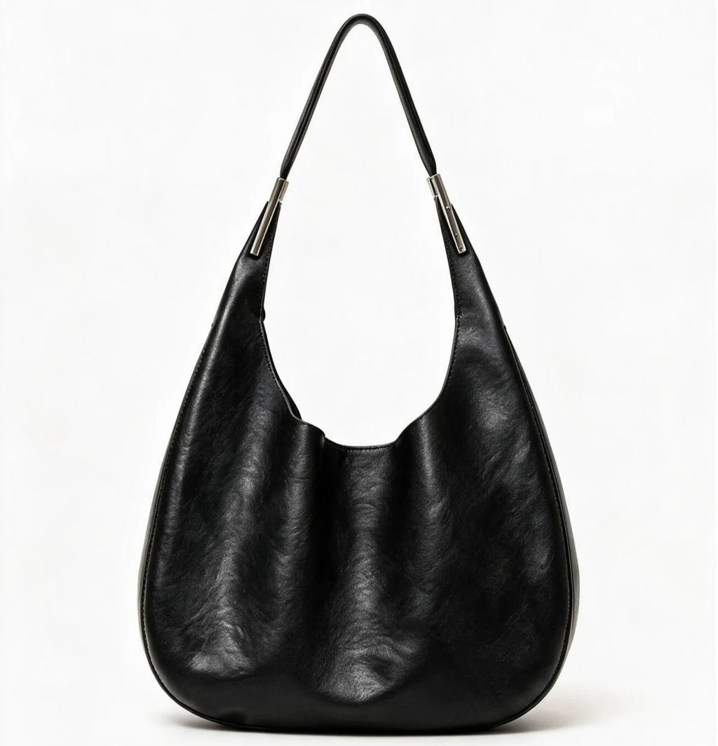 2026 New Genuine Leather Women's Shoulder Bags Underarm Bags Casual Style Hobo Bags High Quality Cowhide Ladies Bags