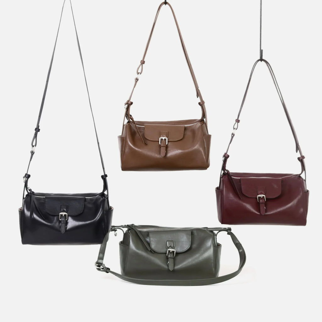 2026 New Genuine Leather Women's Shoulder Bags Underarm Bags High Quality Ladys Bags Vegetable Tanned Cowhide Crossbody Bags