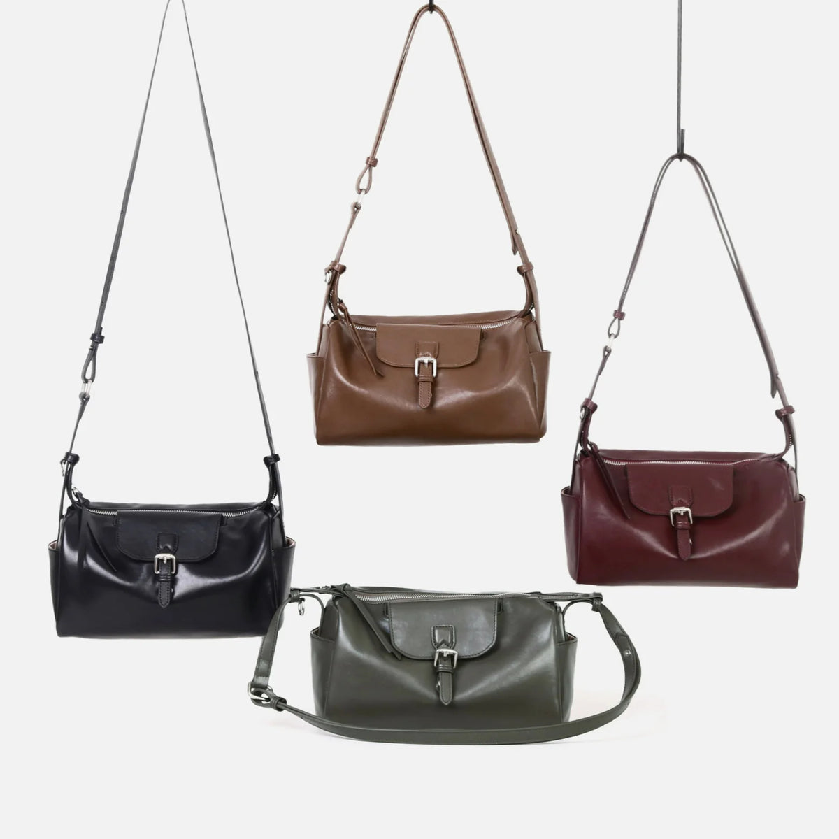 2026 New Genuine Leather Women's Shoulder Bags Underarm Bags High Quality Ladys Bags Vegetable Tanned Cowhide Crossbody Bags