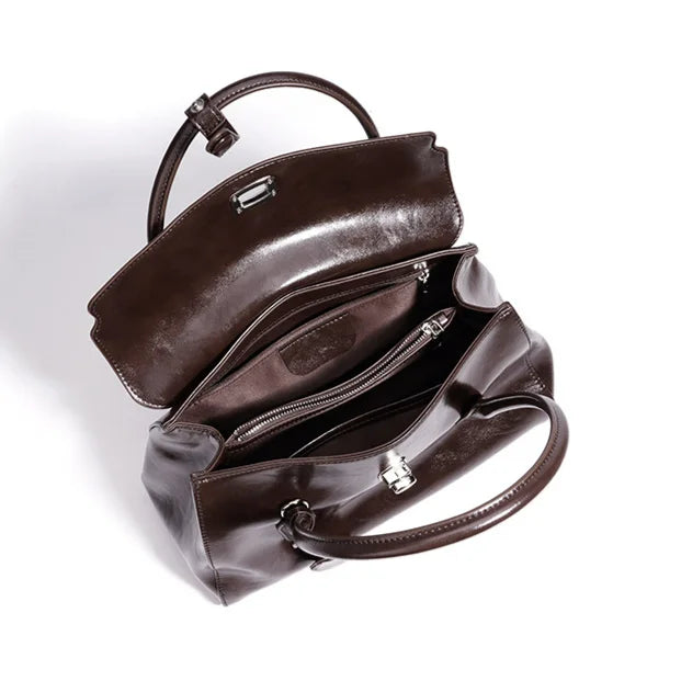 2026 New Ladys Bags Genuine Leather Women's Handbags Crossbody Bags Simple Fashion Cowhide Handbags for Women
