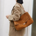 2026 New Nubuck Cowhide Women's Shoulder Bags Crossbody Bags Large Capacity Genuine Leather Ladies Bags Suede Bags