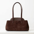 2026 New Nubuck Cowhide Women's Shoulder Bags Underarm Bags Retro Style Genuine Leather Ladys Bags Suede Leather Bags