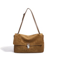 2026 New Nubuck Cowhide Women's Shoulder Bag Crossbody Bag Retro Style Genuine Leather Messenger Bag Suede Bags