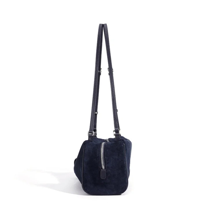 2026 New Suede Bags Autumn/Winter Nubuck Cowhide Women's Shoulder Bag Crossbody Bag Genuine Leather Ladies Bags