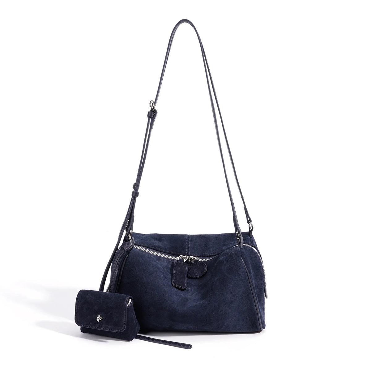 2026 New Suede Bags Autumn/Winter Nubuck Cowhide Women's Shoulder Bag Crossbody Bag Genuine Leather Ladies Bags