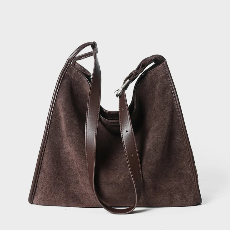 2026 New Suede Bags Casual Style Nubuck Cowhide Women's Shoulder Bags Crossbody Bags Genuine Leather Handbags for Women