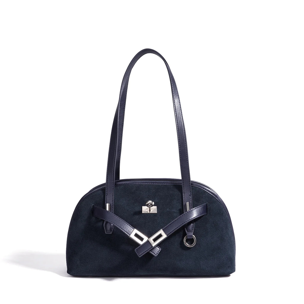 2026 New Suede Bags Design Fashion Nubuck Cowhide Ladies Shoulder Bags Underarm Bags Luxury Genuine Leather Women's Bags