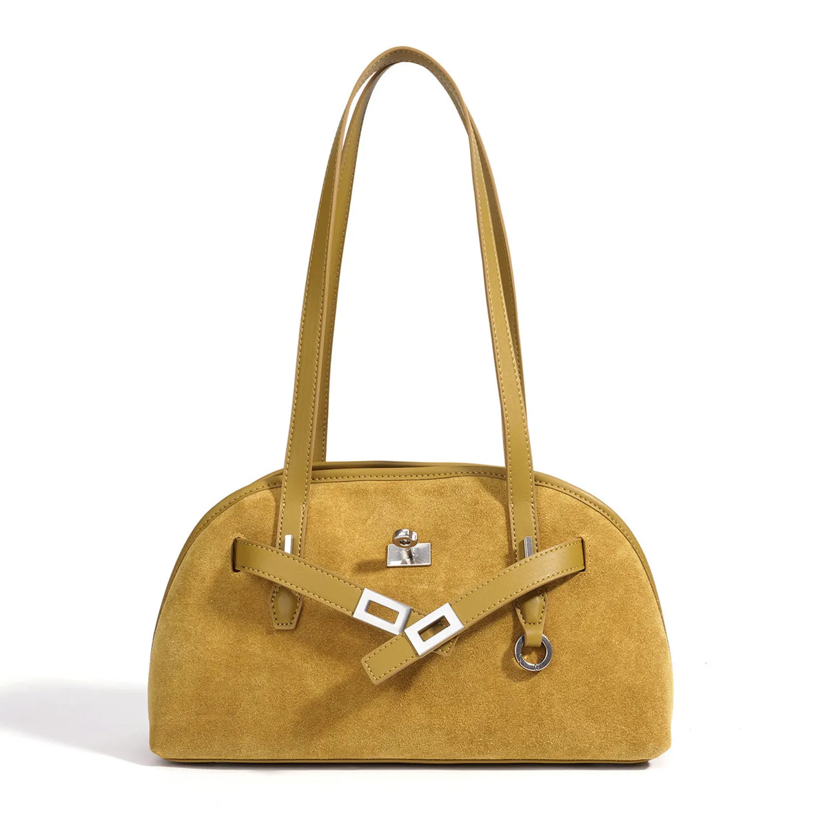 2026 New Suede Bags Design Fashion Nubuck Cowhide Ladies Shoulder Bags Underarm Bags Luxury Genuine Leather Women's Bags