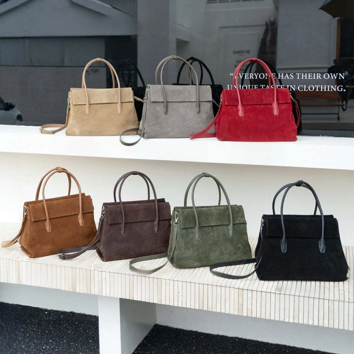 2026 New Suede Cowhide Women's Handbags Crossbody Bags Retro Style Genuine Leather Bags for Women