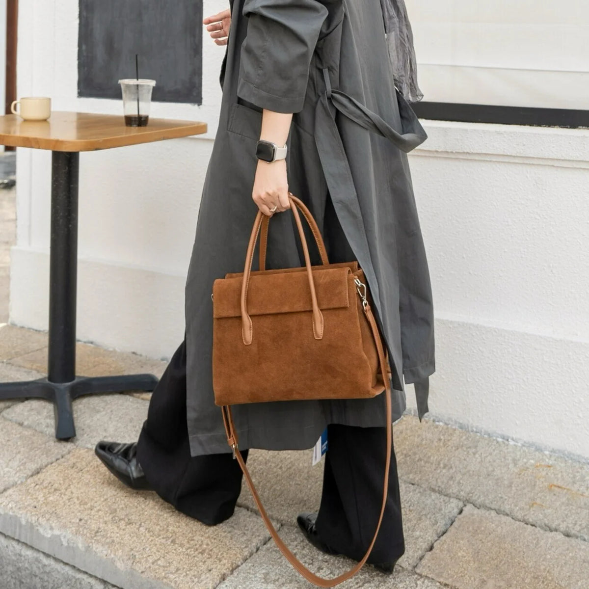 2026 New Suede Cowhide Women's Handbags Crossbody Bags Retro Style Genuine Leather Bags for Women
