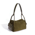 2026 New Suede Leather Bags Retro Casual Nubuck Cowhide Women's Shoulder Bags Underarm Bags Genuine Leather Handbags for Women