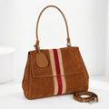 2026 New Suede Leather Women's Handbags Casual Fashion Nubuck Cowhide Ladies Shoulder Bag Crossbody Bag Genuine Leather Handbags