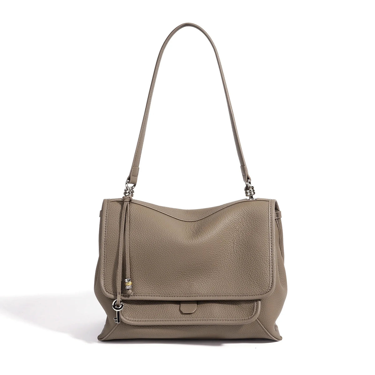 2026 New TC Cowhide Women's Shoulder Bag Crossbody Bag Genuine Leather Messenger Bag Fashionable Ladies Bags