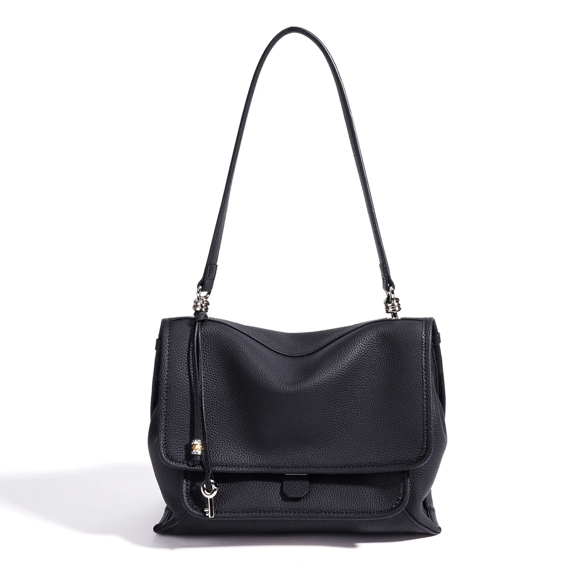 2026 New TC Cowhide Women's Shoulder Bag Crossbody Bag Genuine Leather Messenger Bag Fashionable Ladies Bags