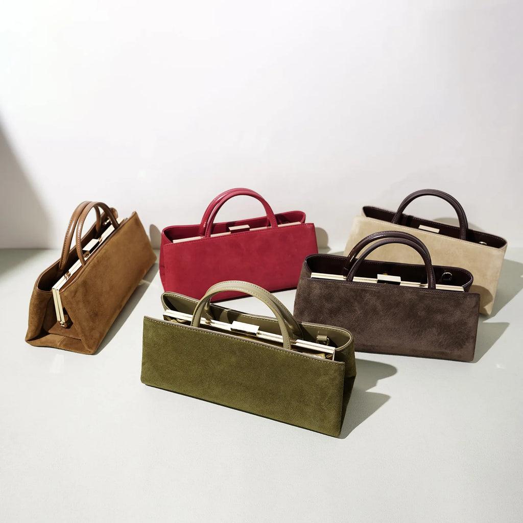 2026 New Women's Bag Suede Bags High Quality Nubuck Cowhide Ladies Handbag Cross Body Bag Genuine Leather Handbags for Women