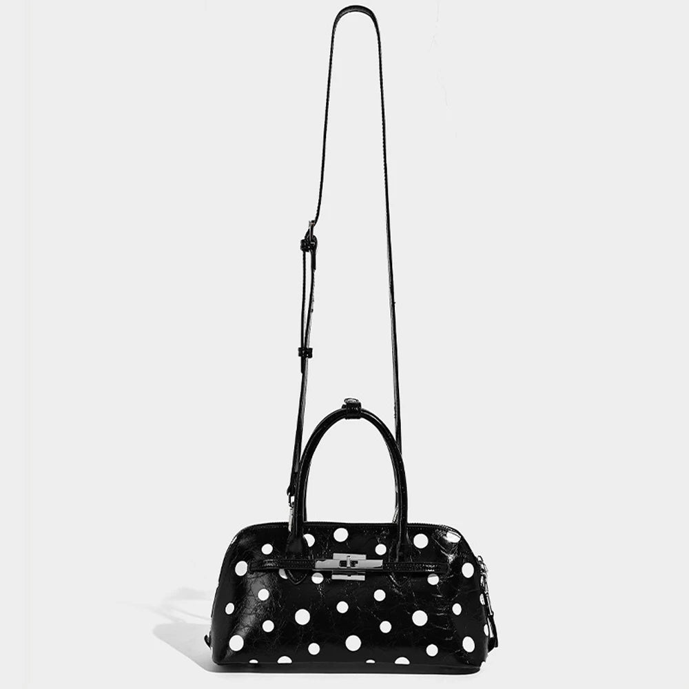 2026 Niche Boston Leopard Pillow Bag New Arrival Trendy Chic Shoulder Crossbody Bag Polyester Zipper Hidden Cell