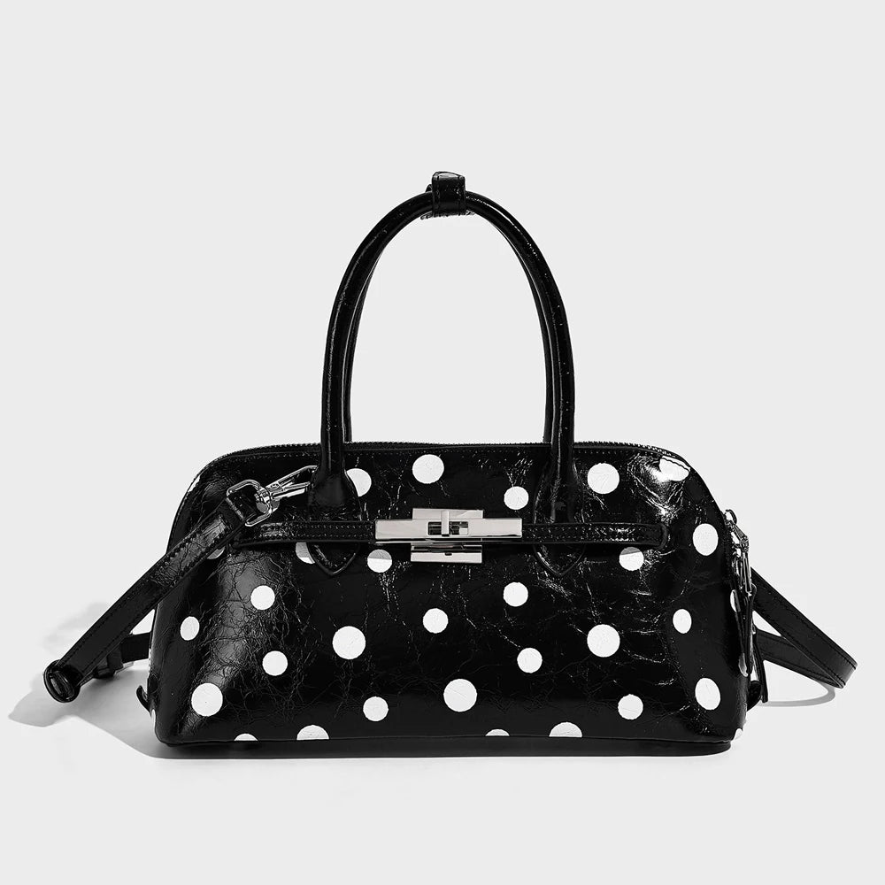 2026 Niche Boston Leopard Pillow Bag New Arrival Trendy Chic Shoulder Crossbody Bag Polyester Zipper Hidden Cell