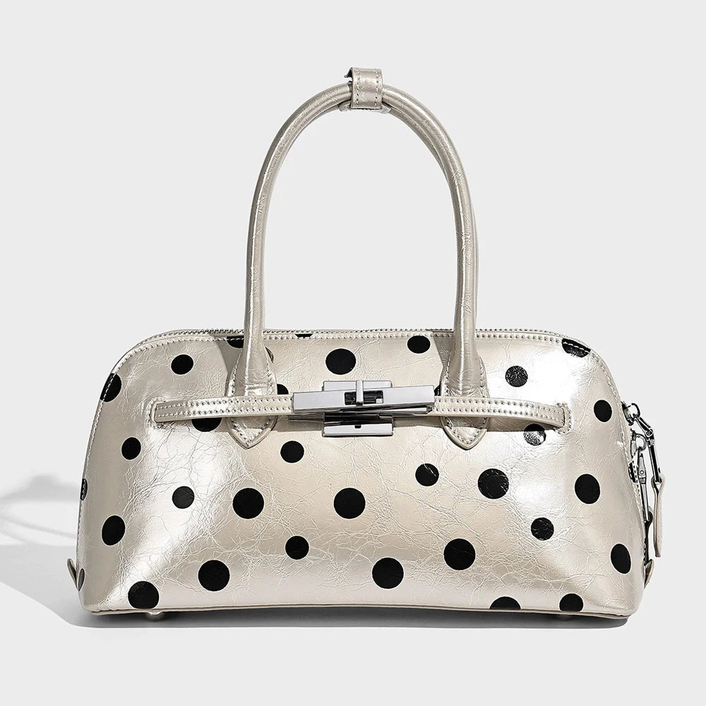 2026 Niche Boston Leopard Pillow Bag New Arrival Trendy Chic Shoulder Crossbody Bag Polyester Zipper Hidden Cell