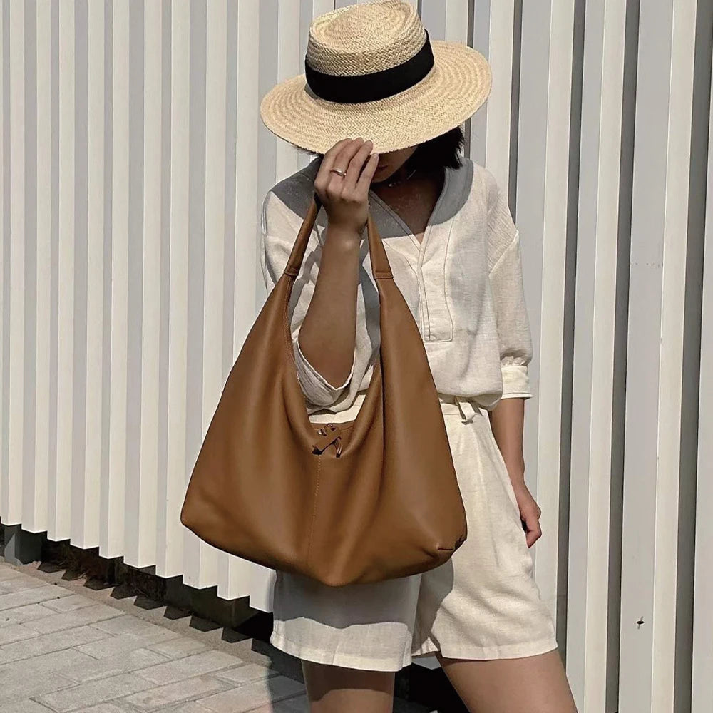2026 Trending Luxury Designer Leather Tote Bag for Women Customizable Personalized Logo Large Zipper Wholesale China for Market