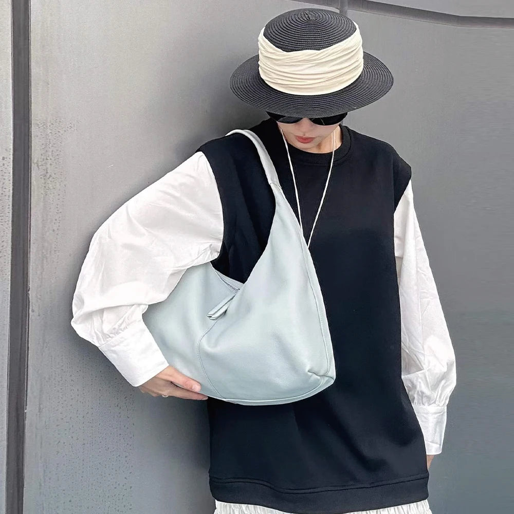 2026 Trending Luxury Designer Leather Tote Bag for Women Customizable Personalized Logo Large Zipper Wholesale China for Market