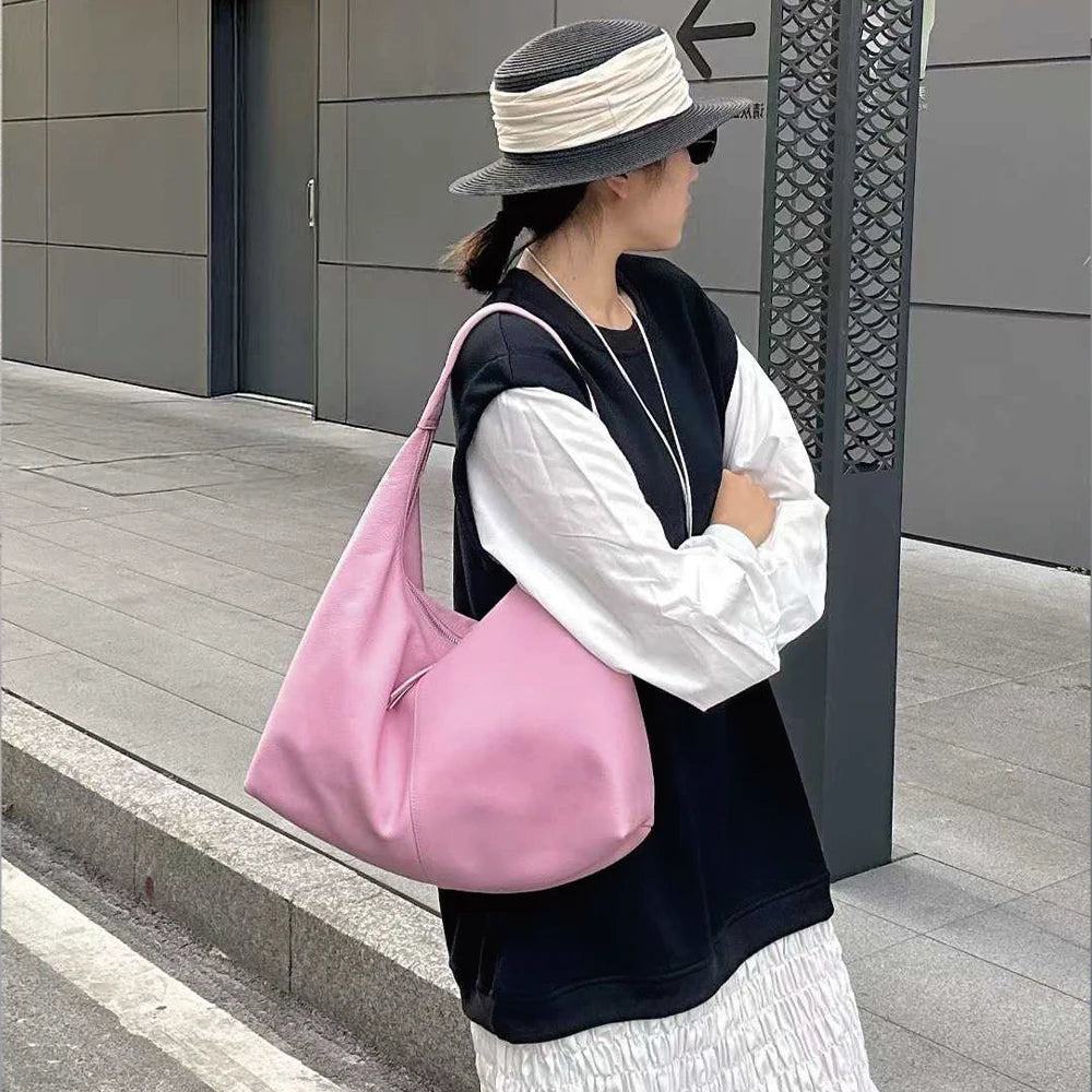 2026 Trending Luxury Designer Leather Tote Bag for Women Customizable Personalized Logo Large Zipper Wholesale China for Market