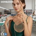 3039 D Luxury Metal Mesh Round Evening Hand Bag Detachable Chain Strap Clutch Purse Formal Banquet Wedding for Women Girls