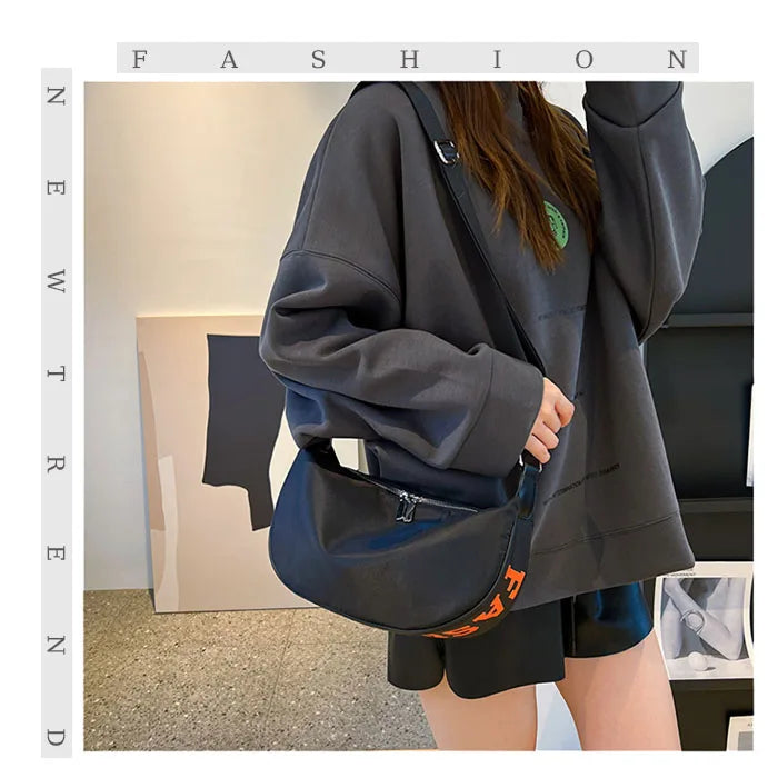 3056 Ready Trendy Half Moon Big Dumpling Shoulder Bag Nylon Crossbody Women Travel Designer Shoulder Zipper Bags for Men Ladies