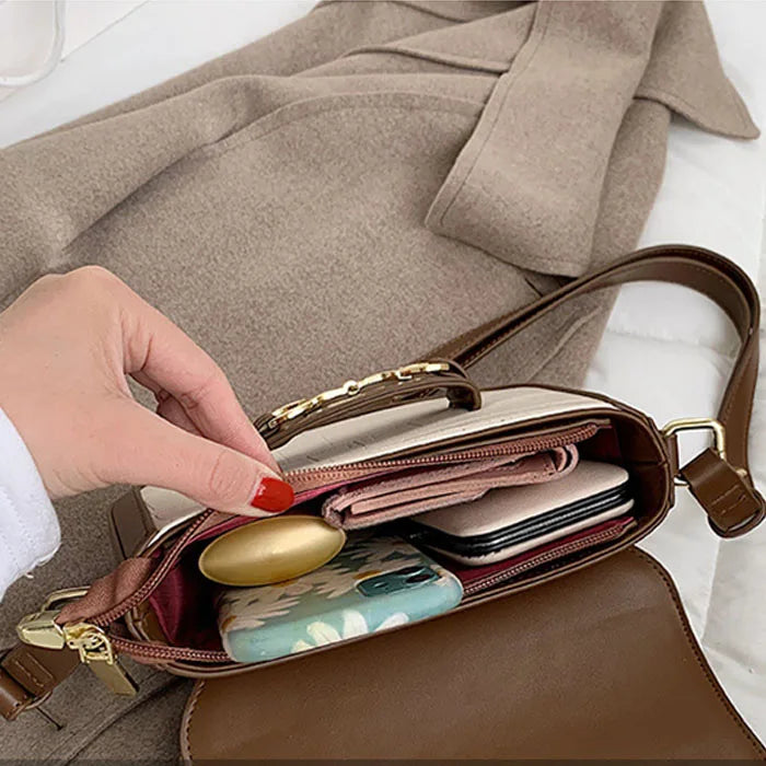 3057 K Vintage Designer Fashionable Ladies Tote Handbag PU Single Strap Polyester Summer Winter Portable Shoulder Bag for Women