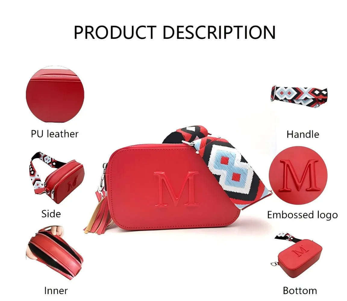 3080 L Personalized Embossed Letter Logo Trendy Small Crossbody Purse PU Leather Mini Messenger Single Polyester Summer/Winter